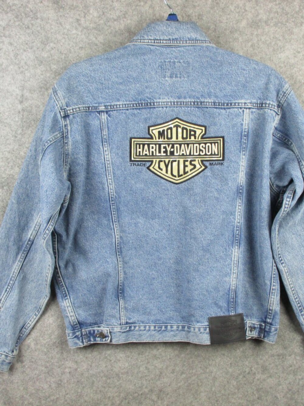 Vintage Harley Davidson Biker Blues Denim Jacket Mens Medium Motorcycle Canada